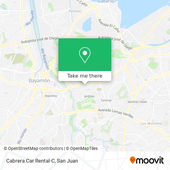 Cabrera Car Rental-C map