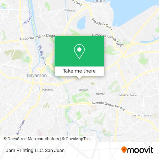 Jam Printing LLC map