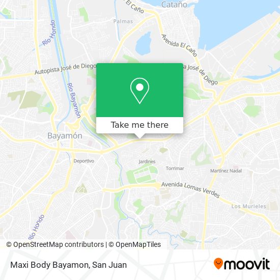 Maxi Body Bayamon map