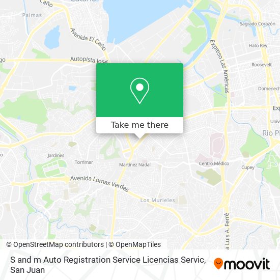 S and m Auto Registration Service Licencias Servic map