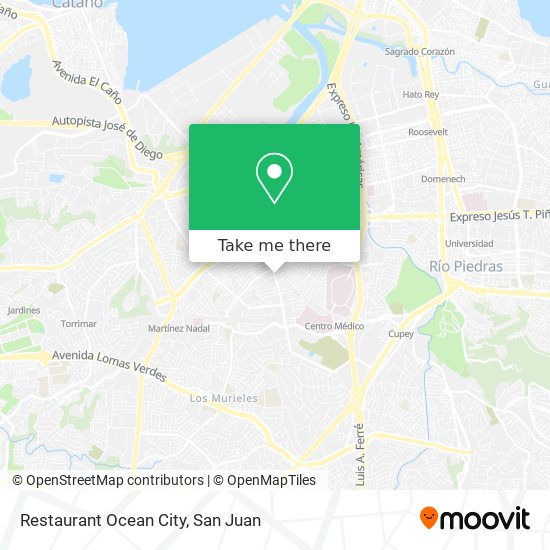 Mapa de Restaurant Ocean City