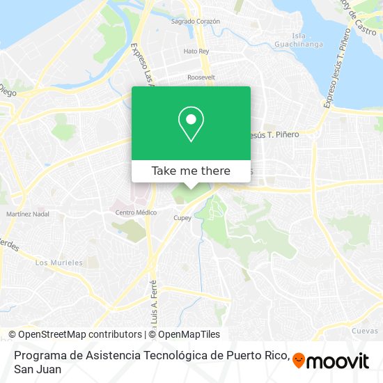 Programa de Asistencia Tecnológica de Puerto Rico map