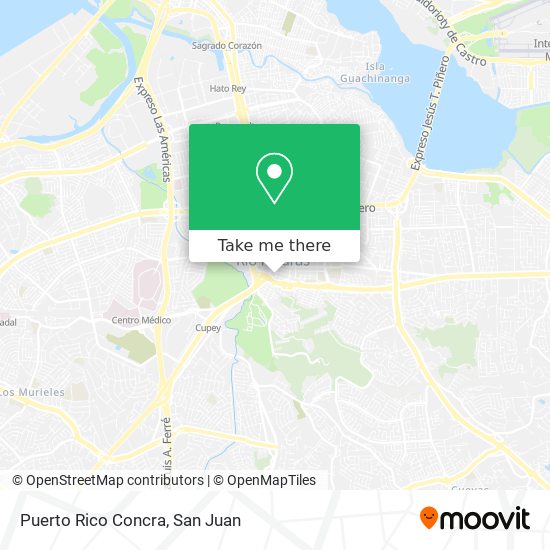 Puerto Rico Concra map