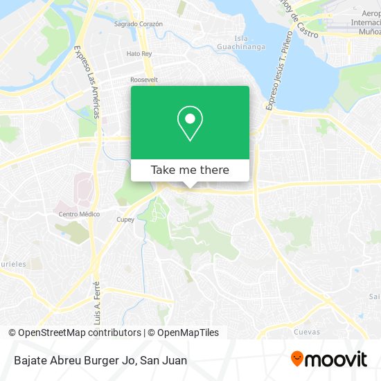 Mapa de Bajate Abreu Burger Jo