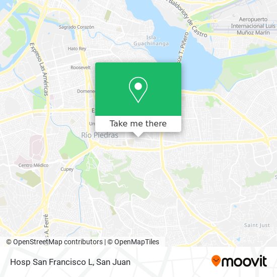 Hosp San Francisco L map