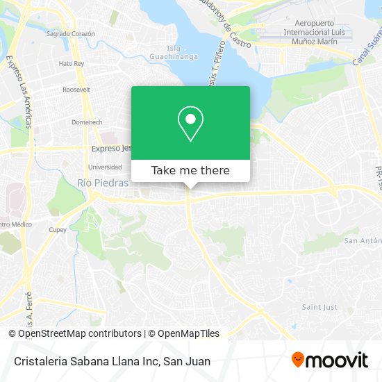 Cristaleria Sabana Llana Inc map
