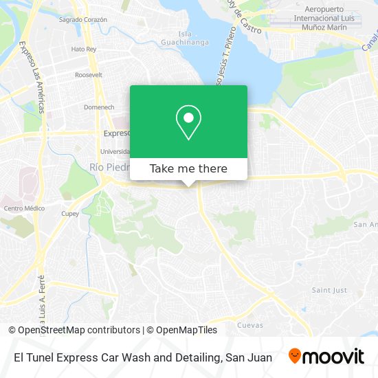El Tunel Express Car Wash and Detailing map