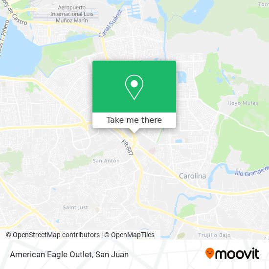 American Eagle Outlet map