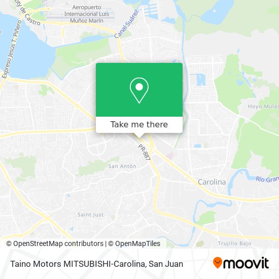 Taino Motors MITSUBISHI-Carolina map