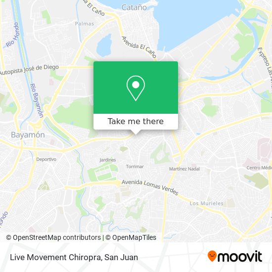 Live Movement Chiropra map