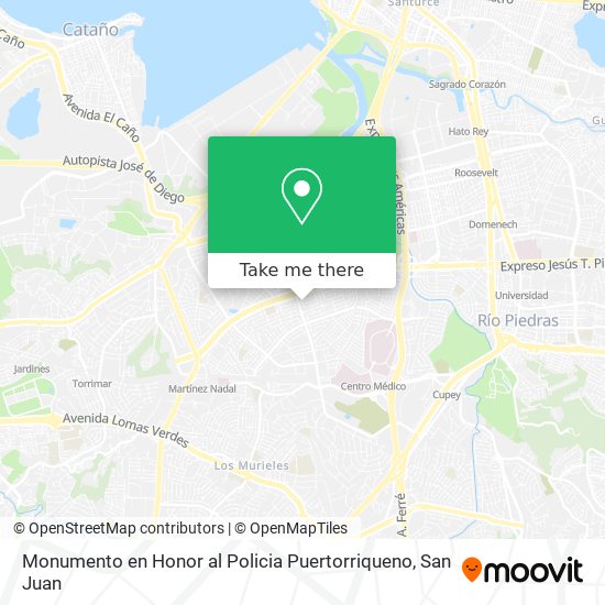 Monumento en Honor al Policia Puertorriqueno map