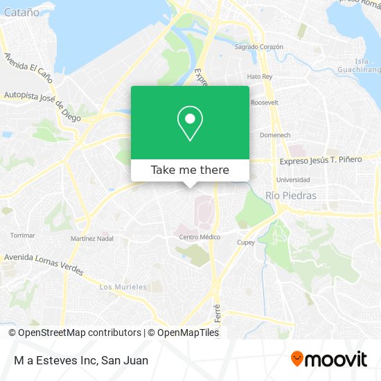 M a Esteves Inc map