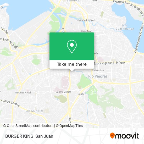 BURGER KING map