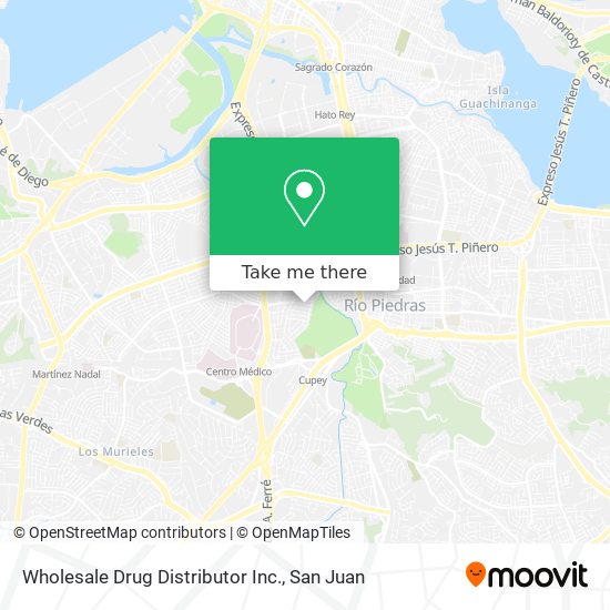 Mapa de Wholesale Drug Distributor Inc.