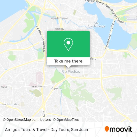 Amigos Tours & Travel - Day Tours map