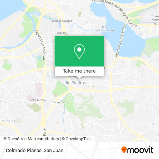 Colmado Pianas map