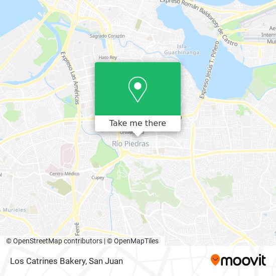 Los Catrines Bakery map