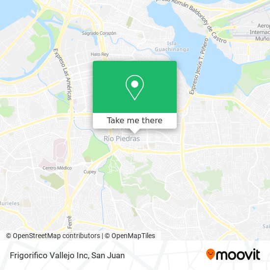 Mapa de Frigorifico Vallejo Inc