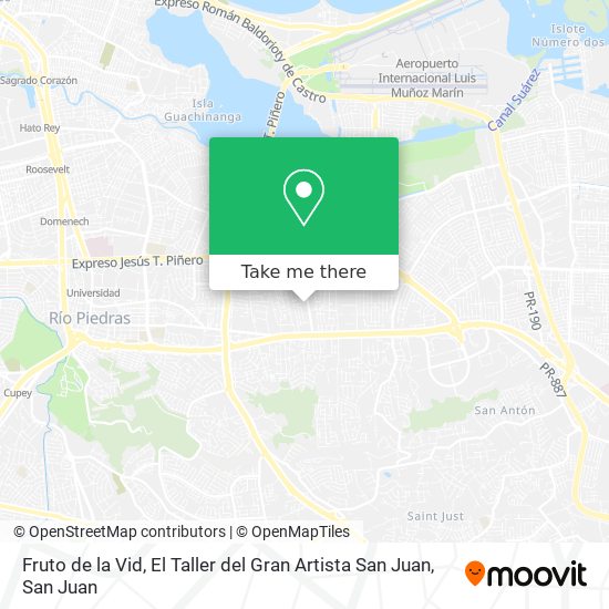 Fruto de la Vid, El Taller del Gran Artista San Juan map