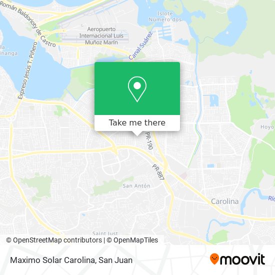 Maximo Solar Carolina map