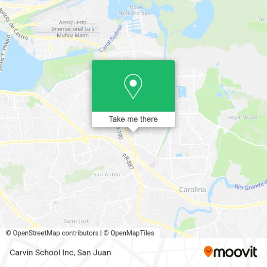 Carvin School Inc map