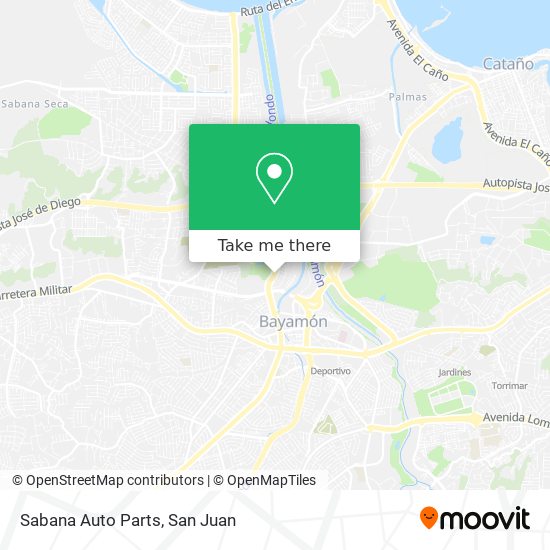 Sabana Auto Parts map