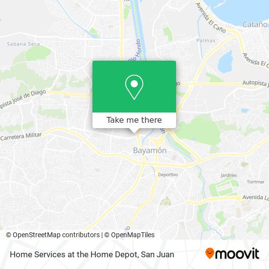 Mapa de Home Services at the Home Depot