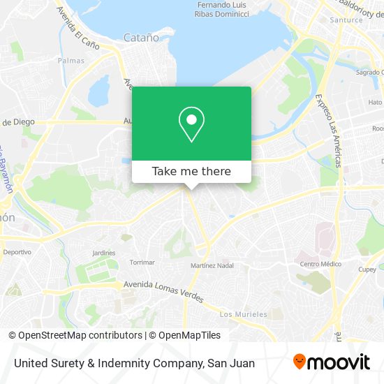 United Surety & Indemnity Company map