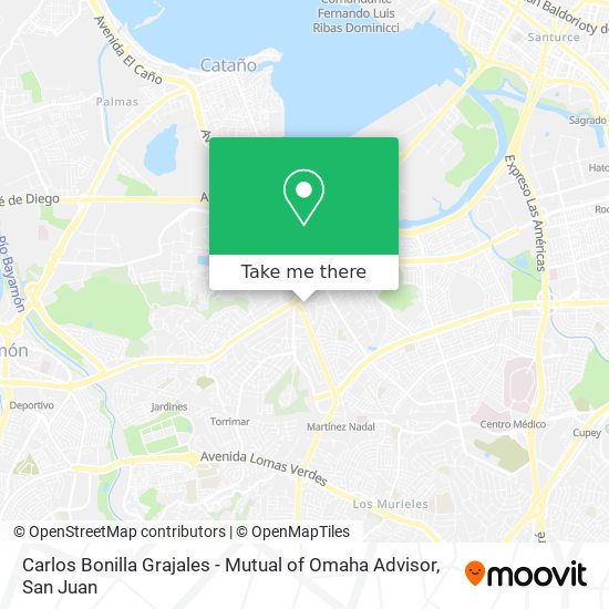 Mapa de Carlos Bonilla Grajales - Mutual of Omaha Advisor