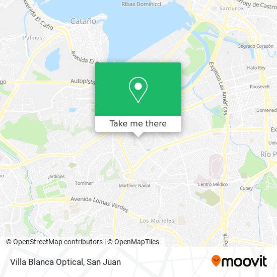 Villa Blanca Optical map