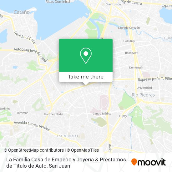 La Familia Casa de Empeòo y Joyerìa & Prèstamos de Tìtulo de Auto map