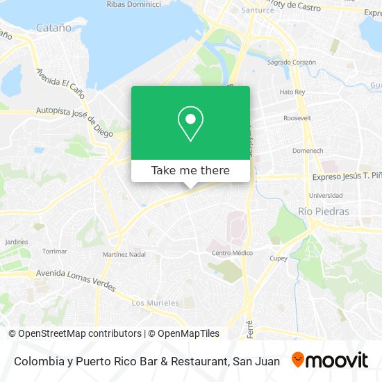 Colombia y Puerto Rico Bar & Restaurant map