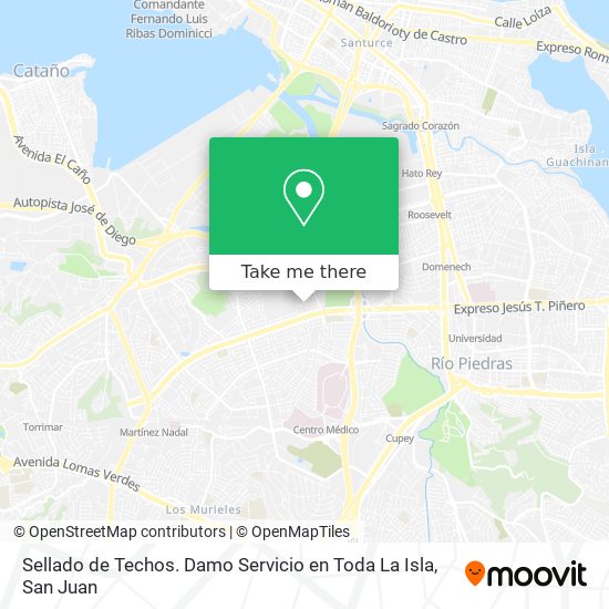 Sellado de Techos. Damo Servicio en Toda La Isla map