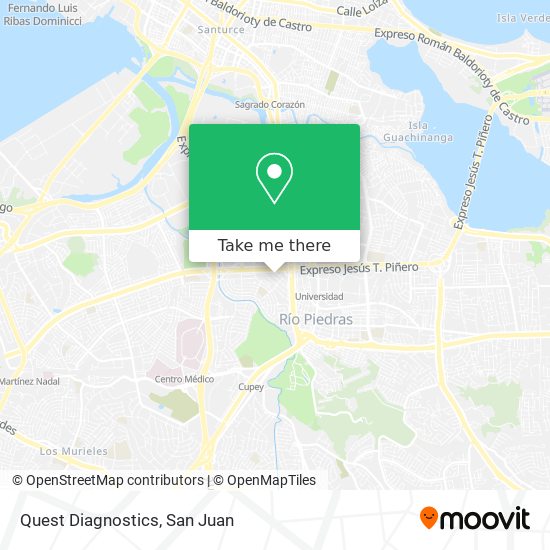 Quest Diagnostics map