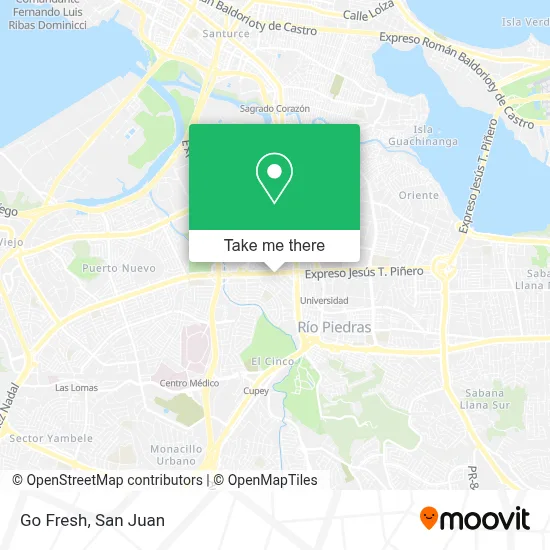 Go Fresh map
