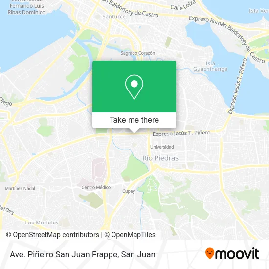 Mapa de Ave. Piñeiro San Juan Frappe
