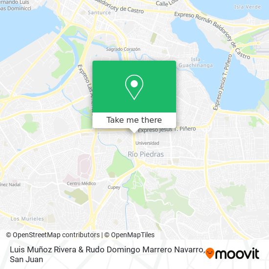 Luis Muñoz Rivera & Rudo Domingo Marrero Navarro map