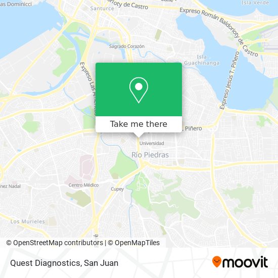 Quest Diagnostics map