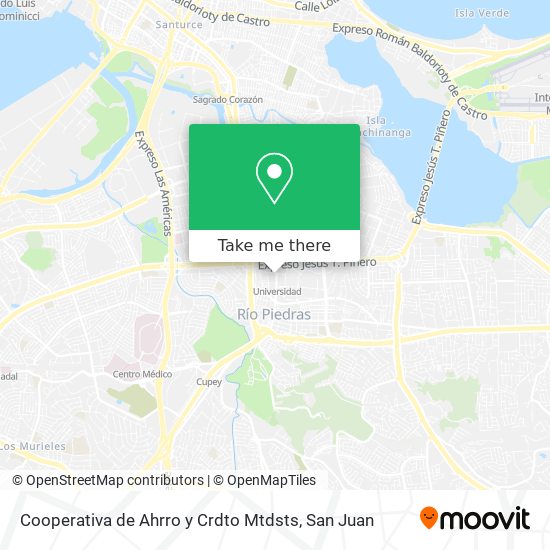 Cooperativa de Ahrro y Crdto Mtdsts map