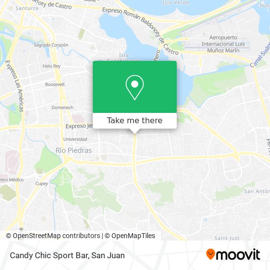 Candy Chic Sport Bar map