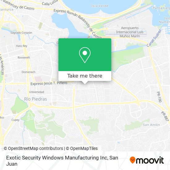 Exotic Security Windows Manufacturing Inc map