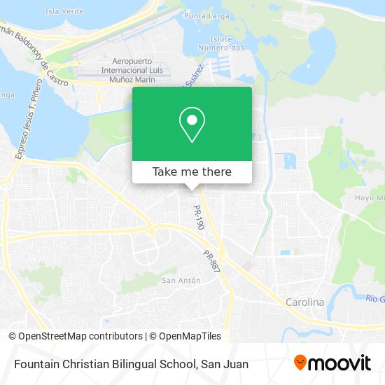 Fountain Christian Bilingual School map