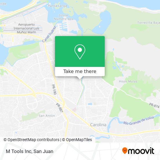 M Tools Inc map