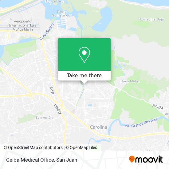 Ceiba Medical Office map