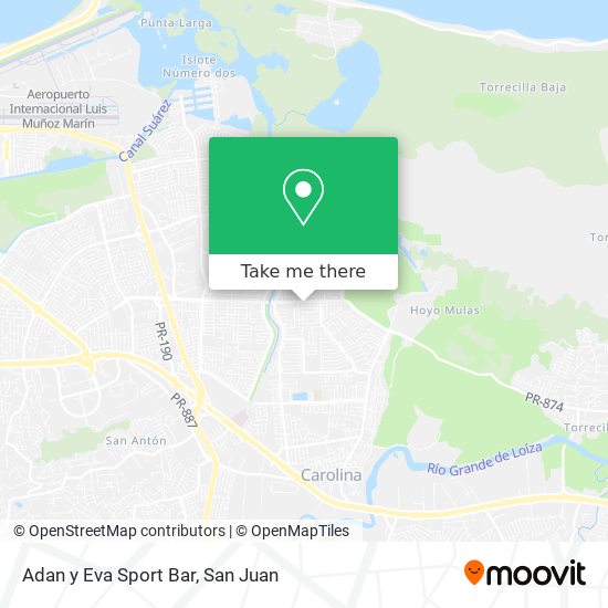 Adan y Eva Sport Bar map