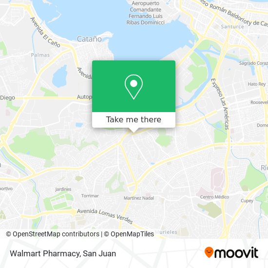 Mapa de Walmart Pharmacy