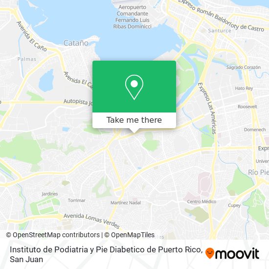 Instituto de Podiatria y Pie Diabetico de Puerto Rico map