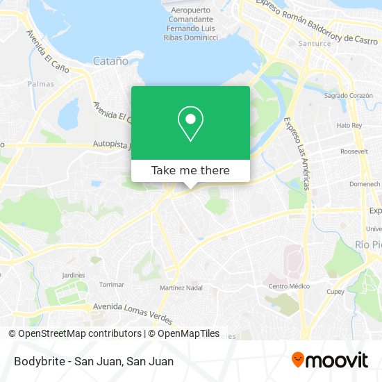 Bodybrite - San Juan map