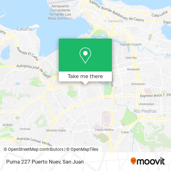 Puma 227 Puerto Nuev map