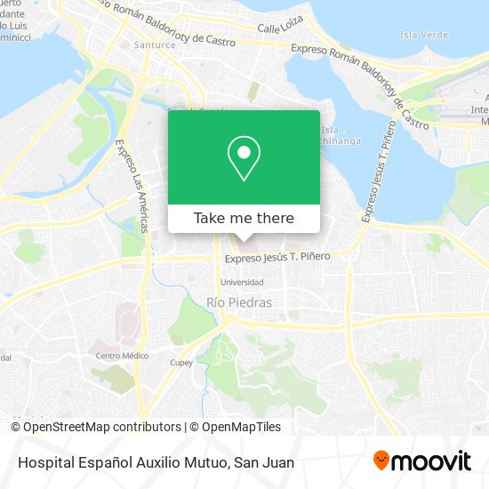 Hospital Español Auxilio Mutuo map